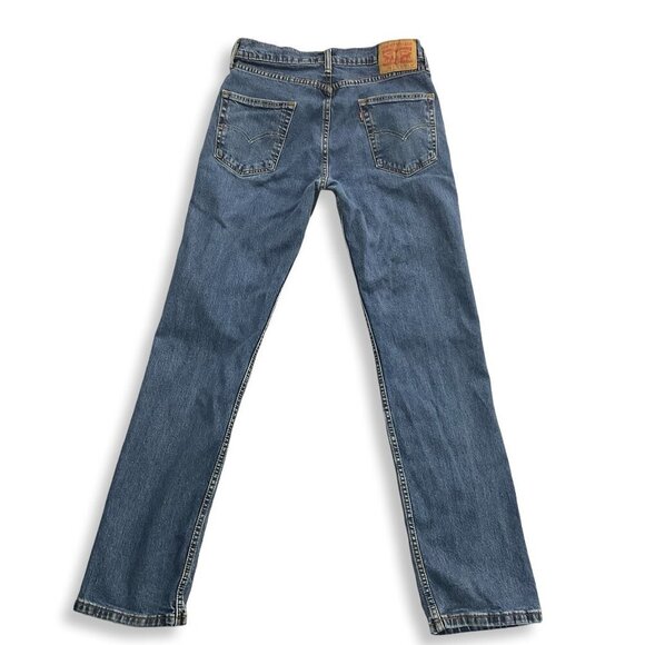 Levi's 514 Men's Jeans 32 Blue Denim Straight Leg - Picture 3 of 9